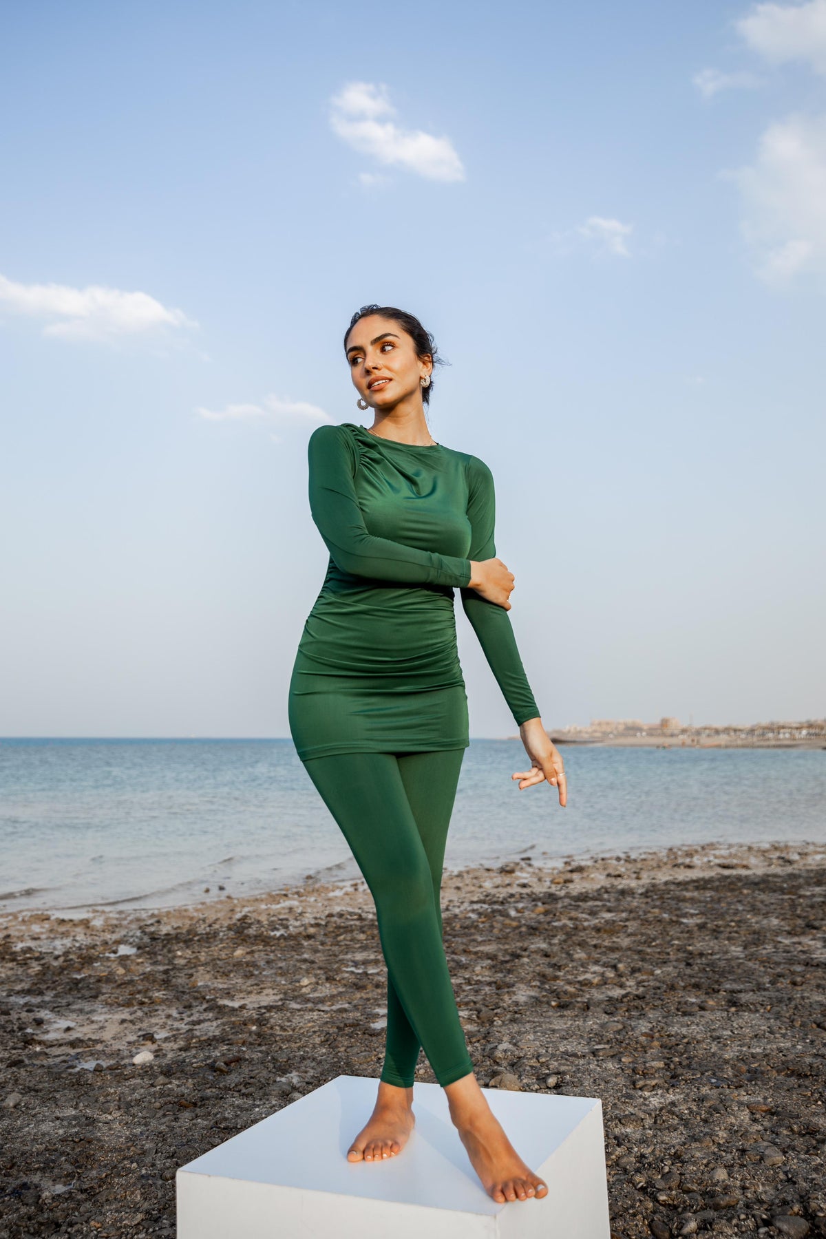 The Classic In Olive Burkini