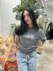 Cry Baby Washed Cropped Tee