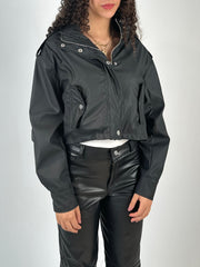 Cropped Leather Jacket